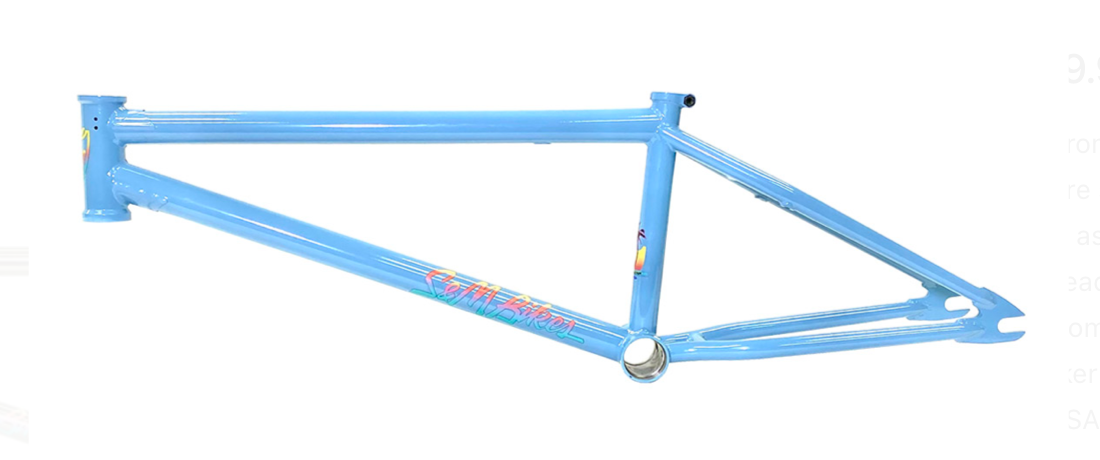 S&M Hucker frame Baby Blue Clear Tan