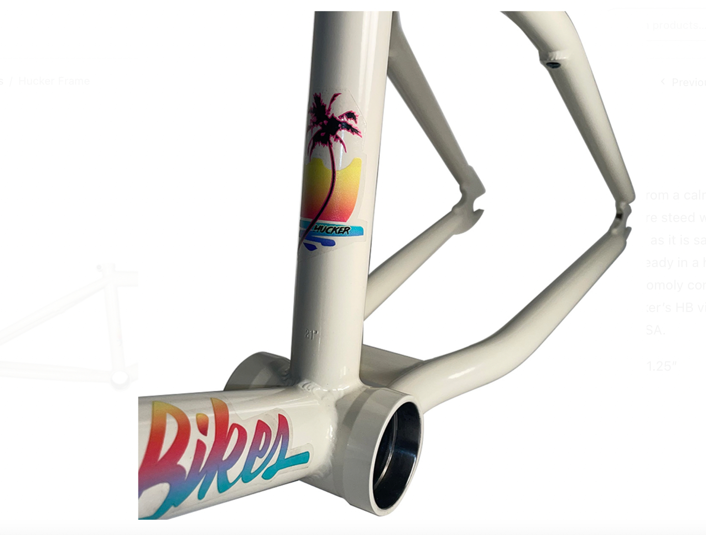 S&M Hucker frame Baby Blue Clear Tan