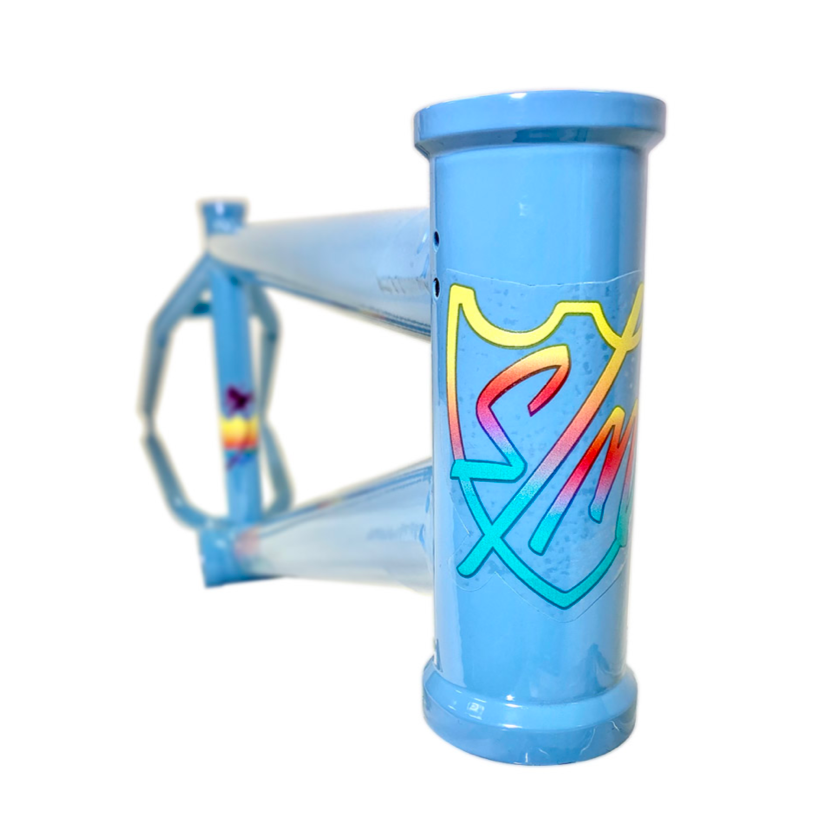 S&M Hucker frame Baby Blue Clear Tan