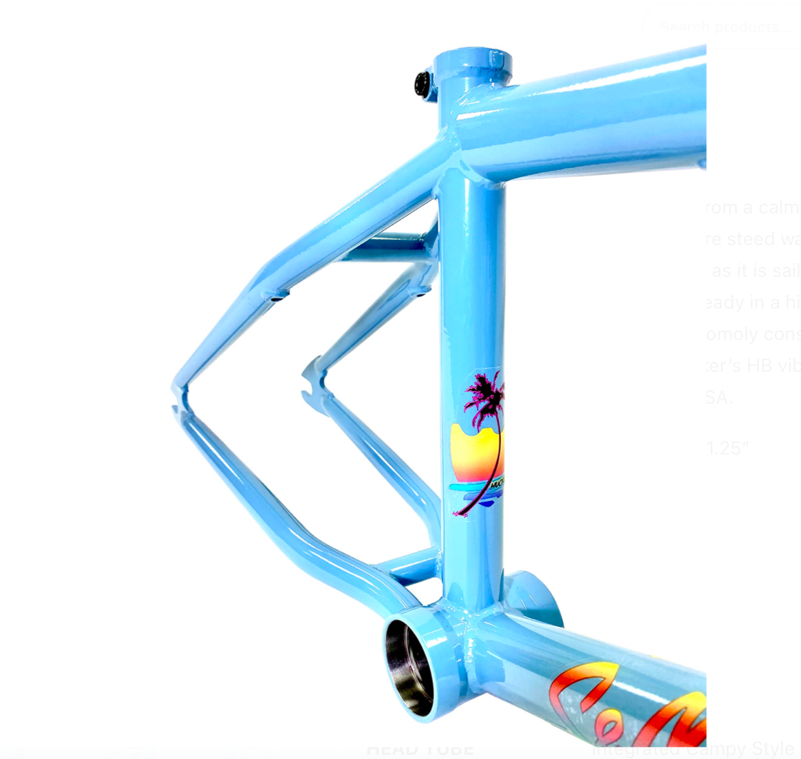 S&M Hucker frame Baby Blue Clear Tan