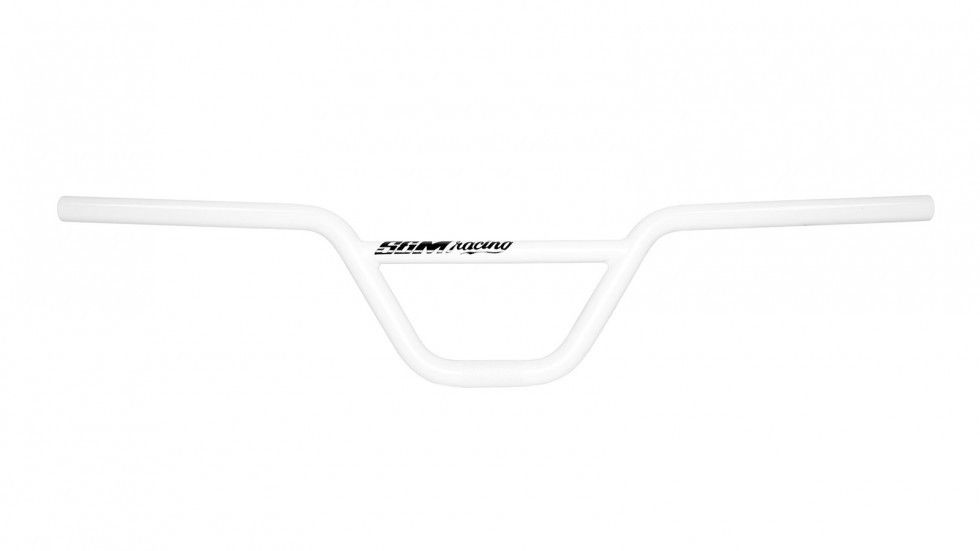 S&M BIKES 29 INCH WIDE 5.75 RACE BARS HANDLEBARS WHITE BAR CRUISER 29"