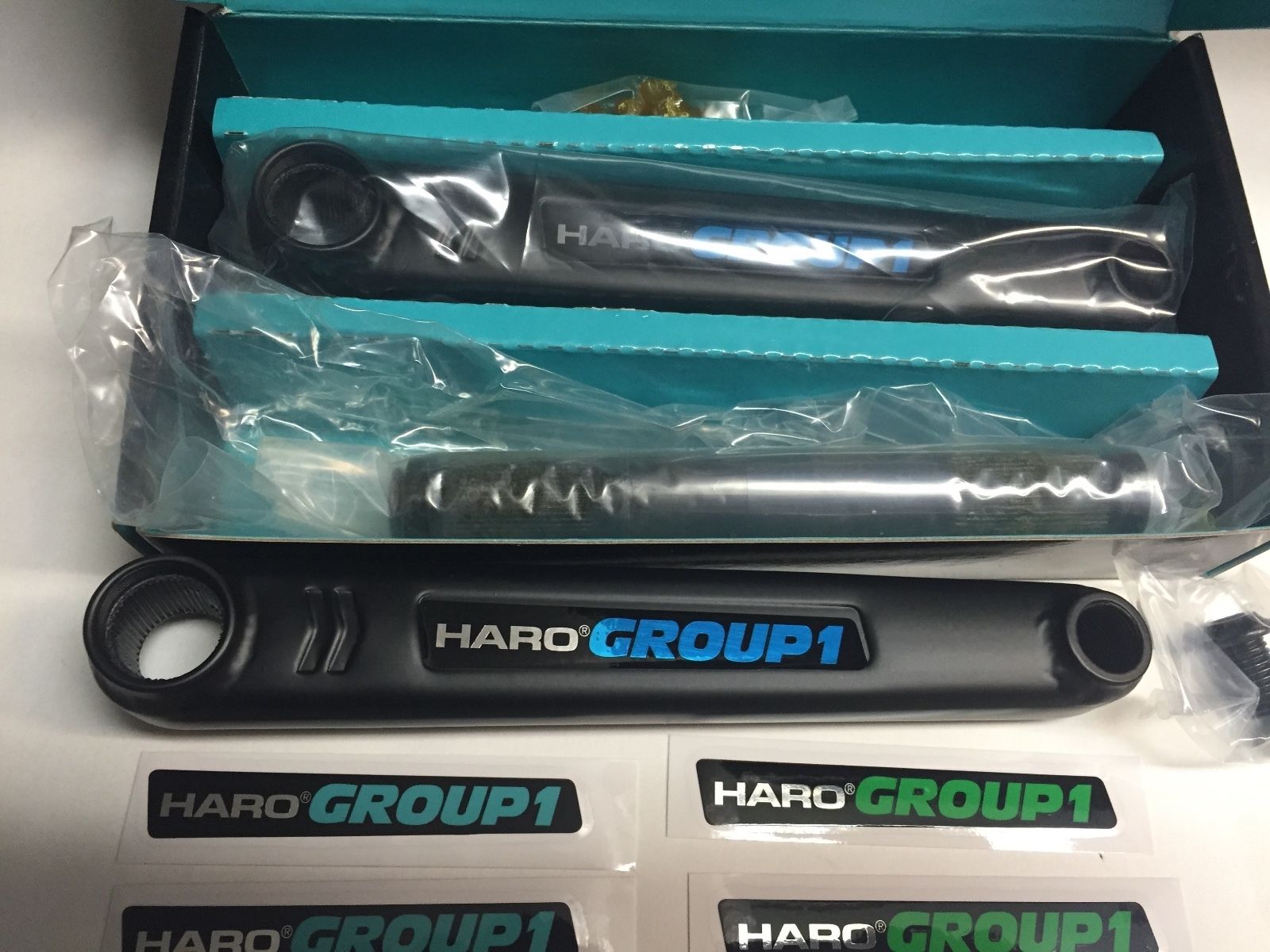 HARO BMX LINEAGE GROUP 1 ONE CRANKS 175 BLACK CRANK SET