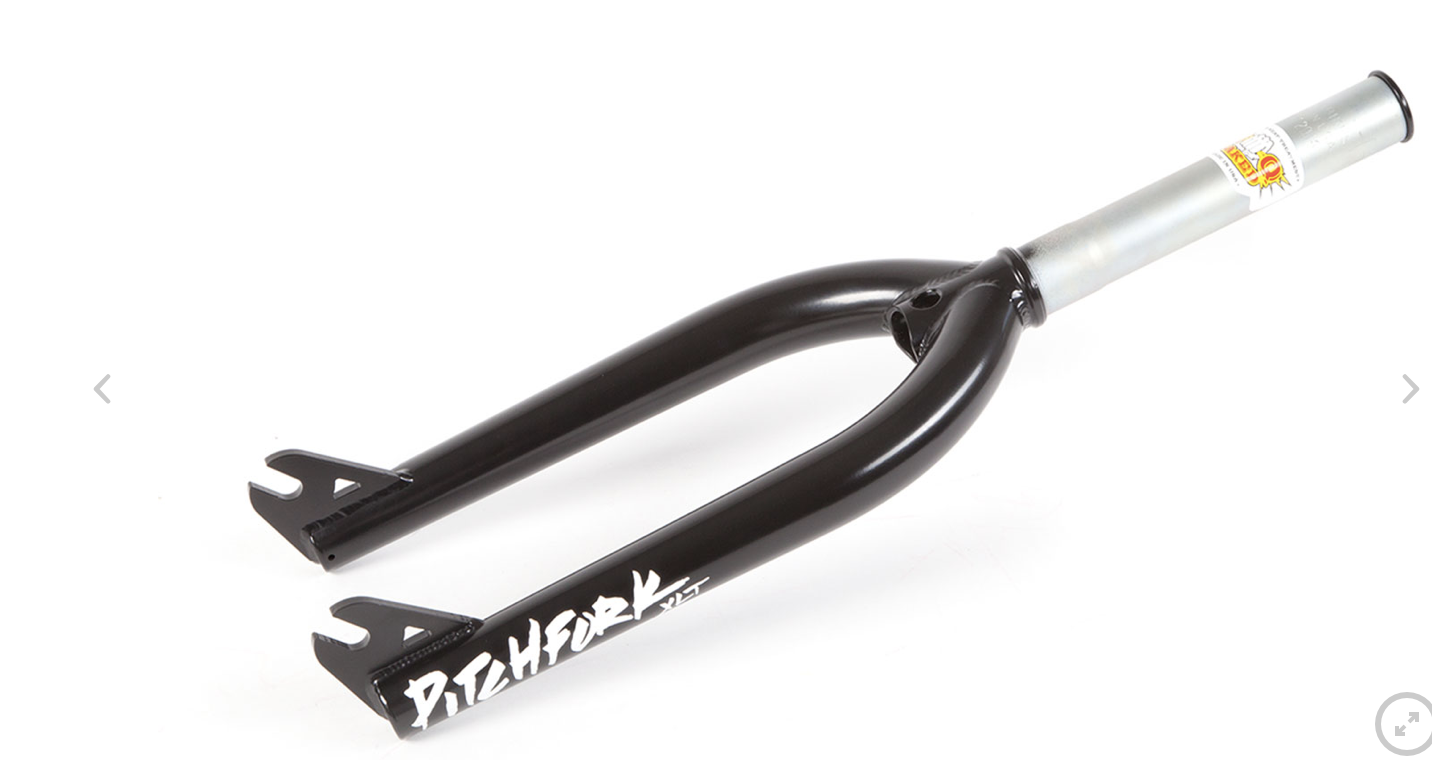 S&M BIKES 18 INCH TAPERED PITCHFORK XLT BLACK FORK FORKS