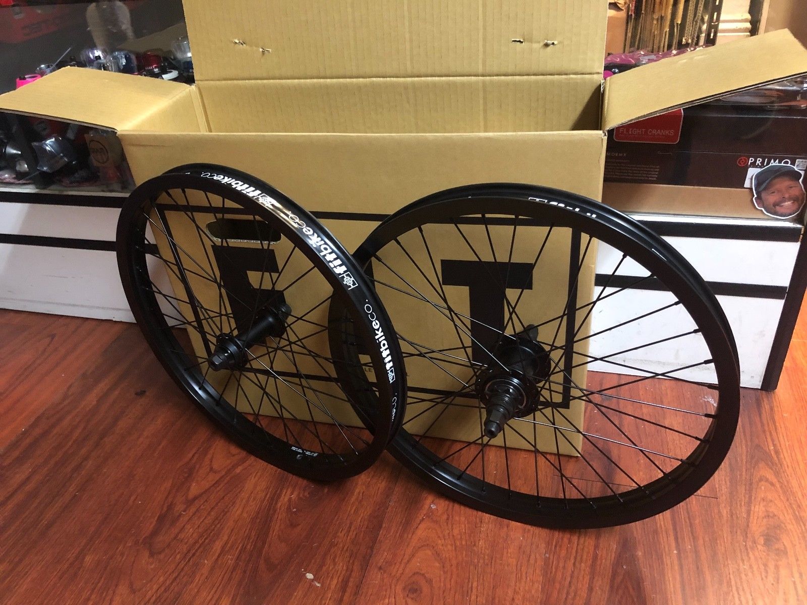 FIT BIKE CO COMPLETE 20" WHEEL SET BLACK FREECOASTER LHD 9 LEFT