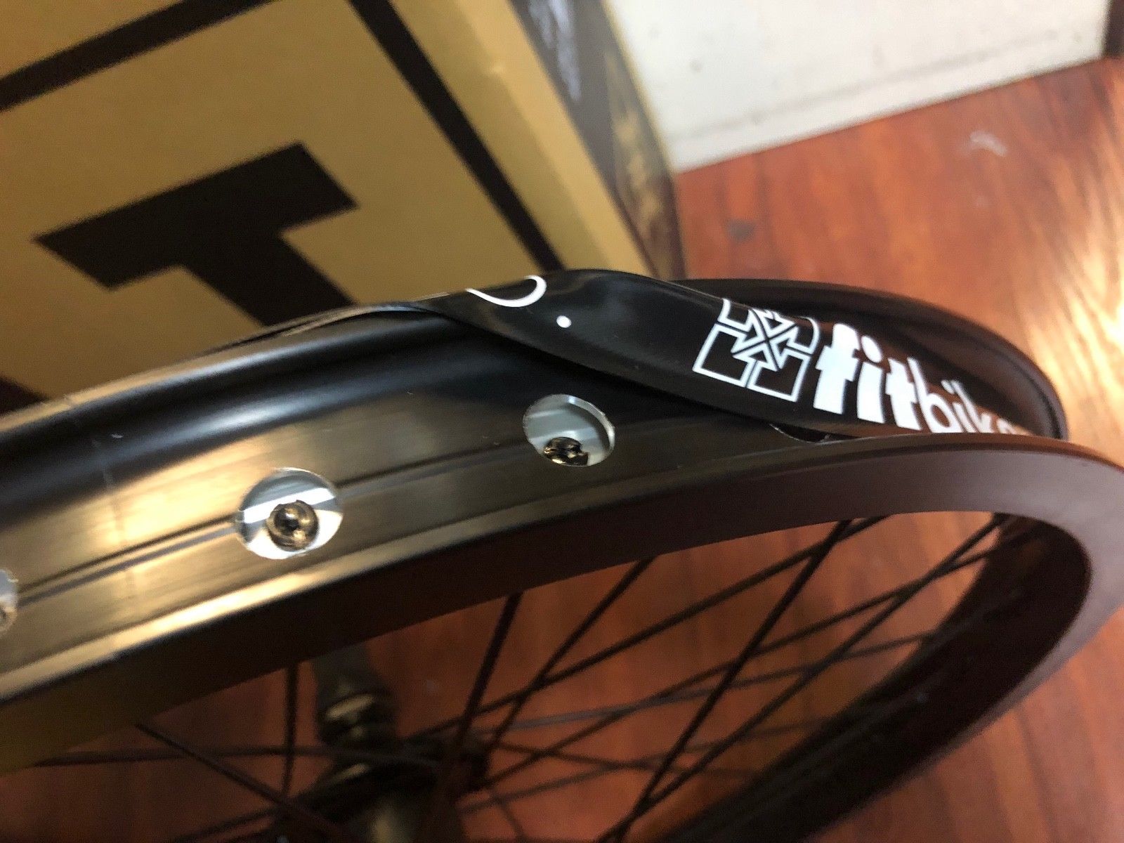FIT BIKE CO COMPLETE 20" WHEEL SET BLACK FREECOASTER LHD 9 LEFT