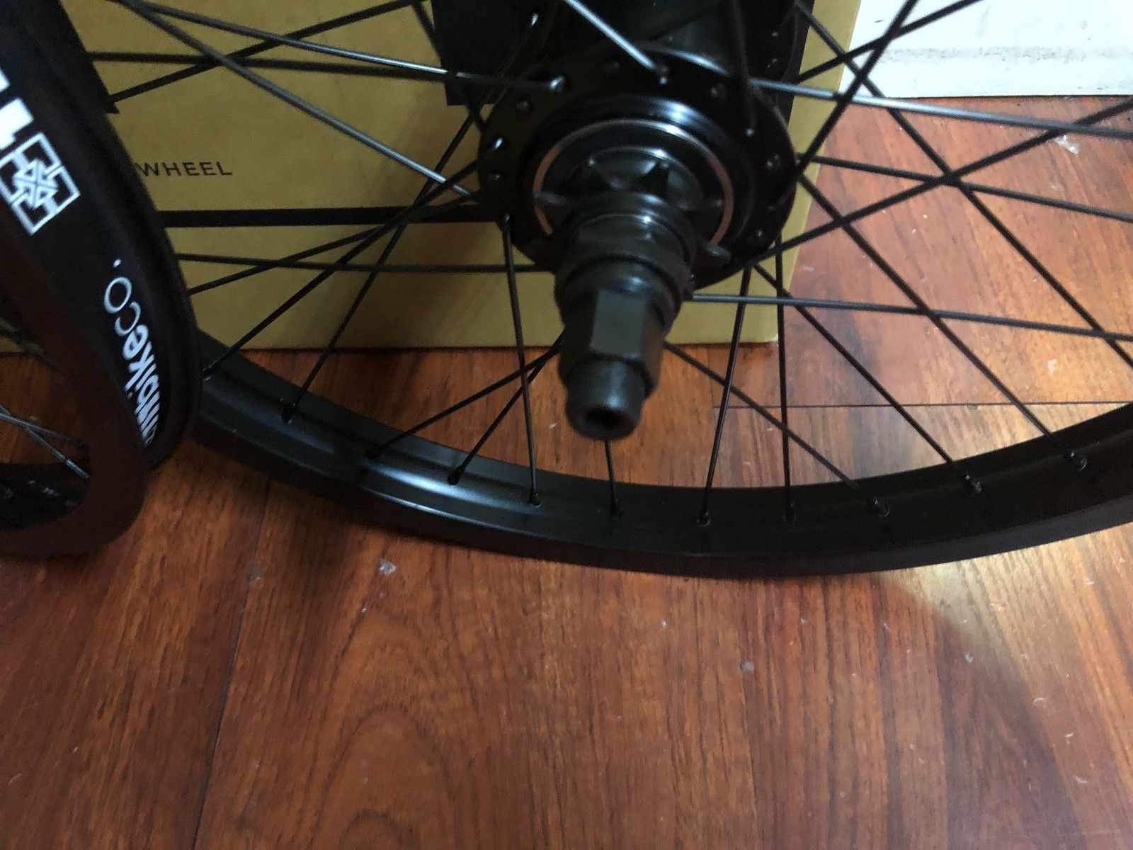 FIT BIKE CO COMPLETE 20" WHEEL SET BLACK FREECOASTER LHD 9 LEFT