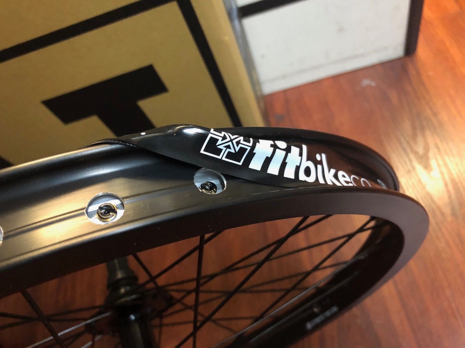FIT BIKE CO COMPLETE WHEEL 20" SET BLACK CASSETTE LHD 9 T LEFT WHEELS