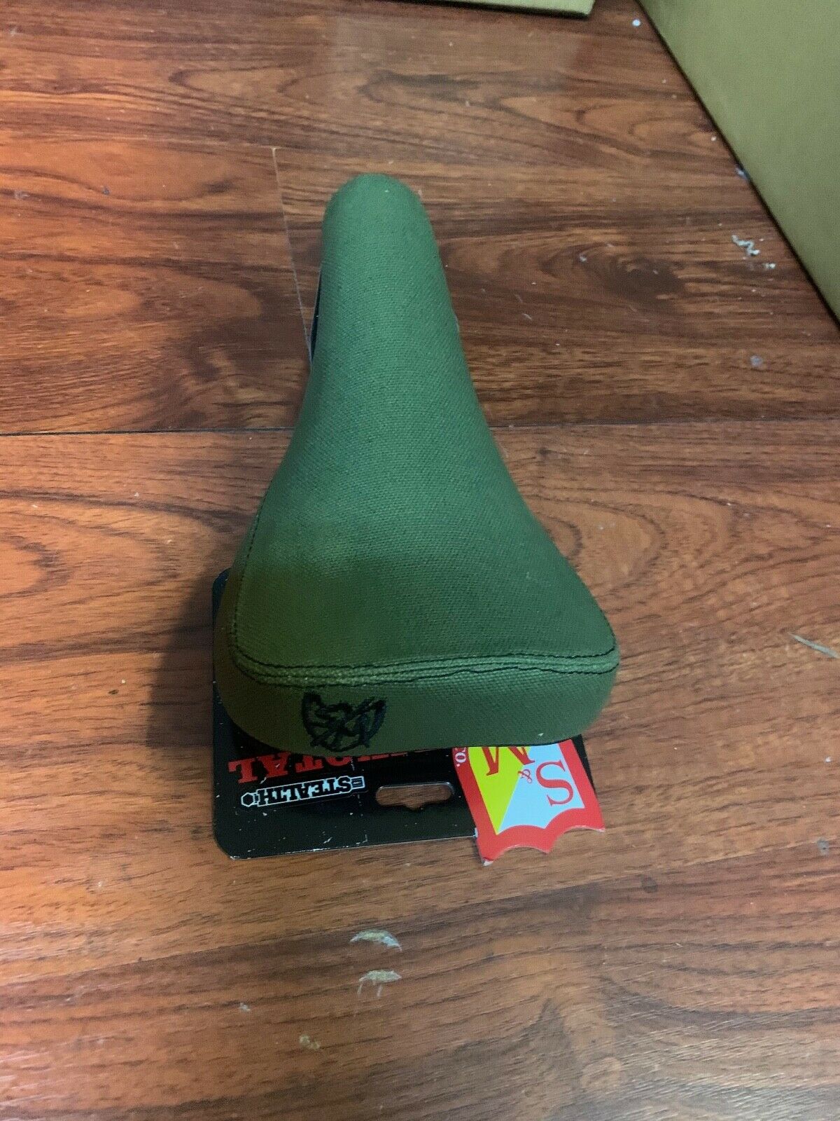 S&M BIKES STEALTH GREEN CANVAS PIVOTAL SEAT ARMY