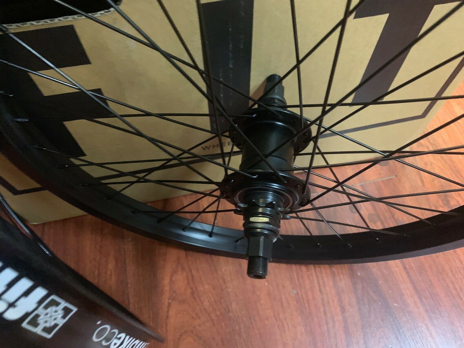 FIT BIKE CO COMPLETE 20" WHEEL SET BLACK FREECOASTER RHD 9 RIGHT