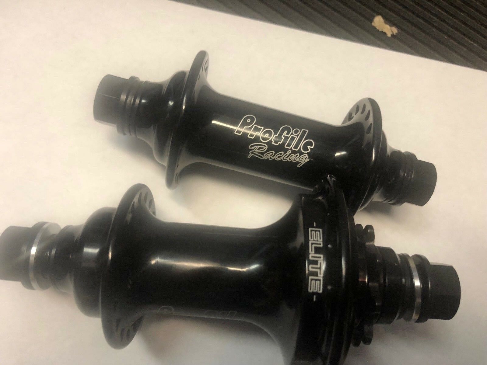 PROFILE RACING GLOSS BLACK ELITE HUB SET HUBS RHD