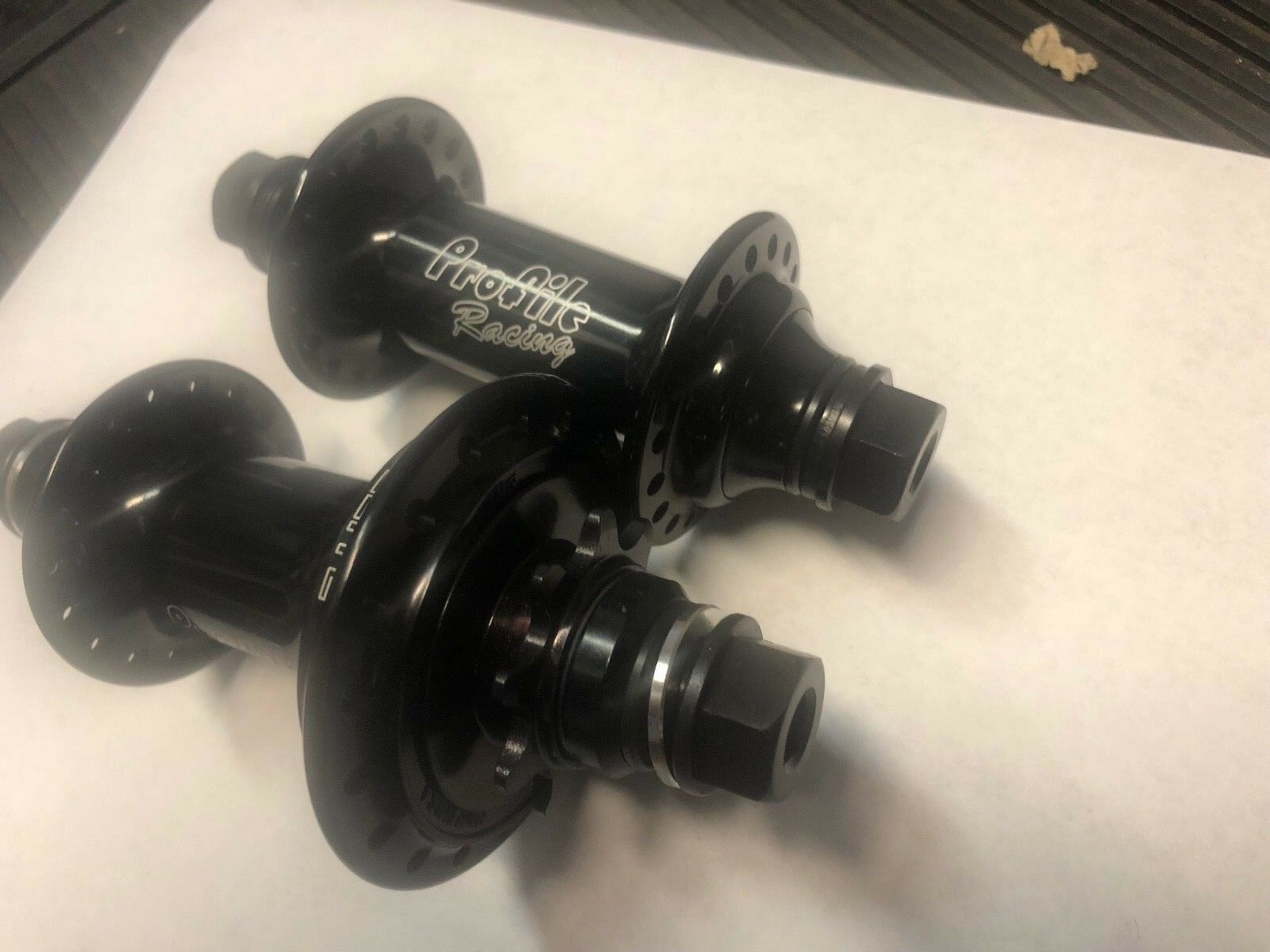 PROFILE RACING GLOSS BLACK ELITE HUB SET HUBS RHD