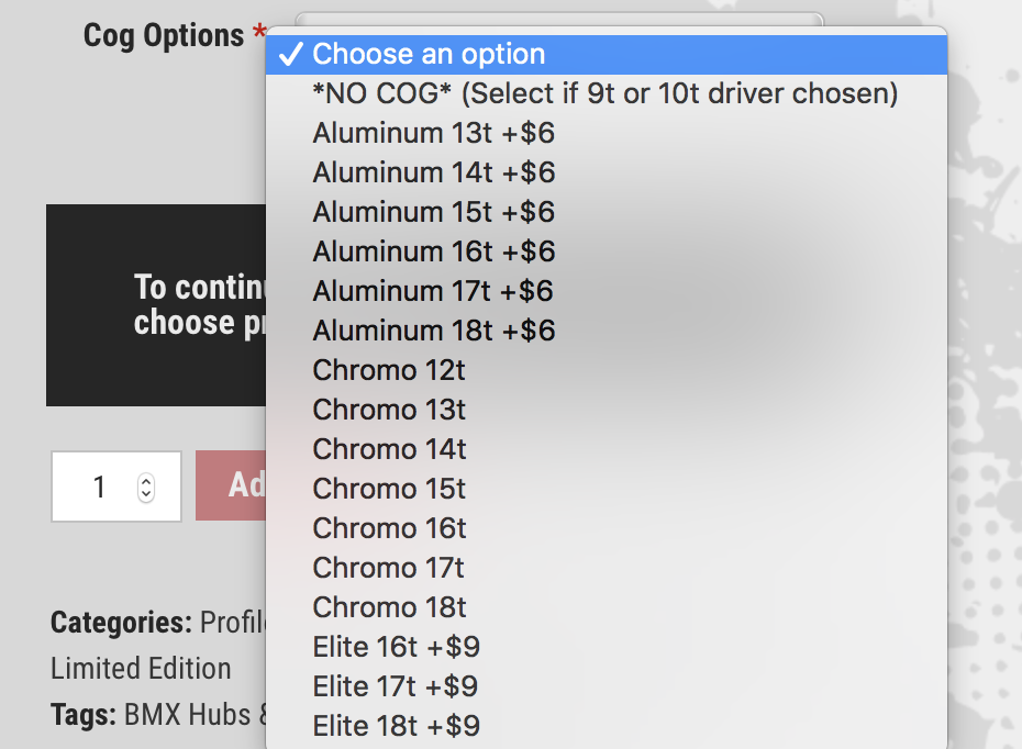 PROFILE RACING GLOSS BLACK ELITE HUB SET HUBS RHD