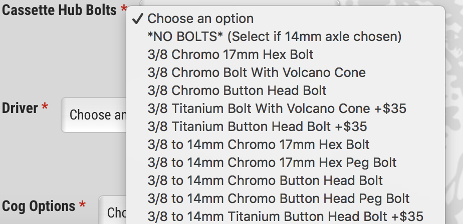 PROFILE RACING GLOSS BLACK ELITE HUB SET HUBS RHD