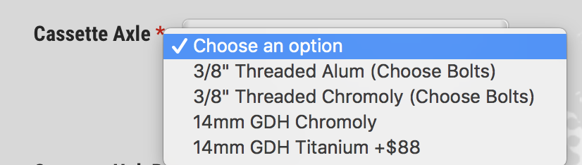 PROFILE RACING GLOSS BLACK ELITE HUB SET HUBS RHD