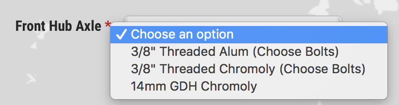 PROFILE RACING GLOSS BLACK ELITE HUB SET HUBS RHD