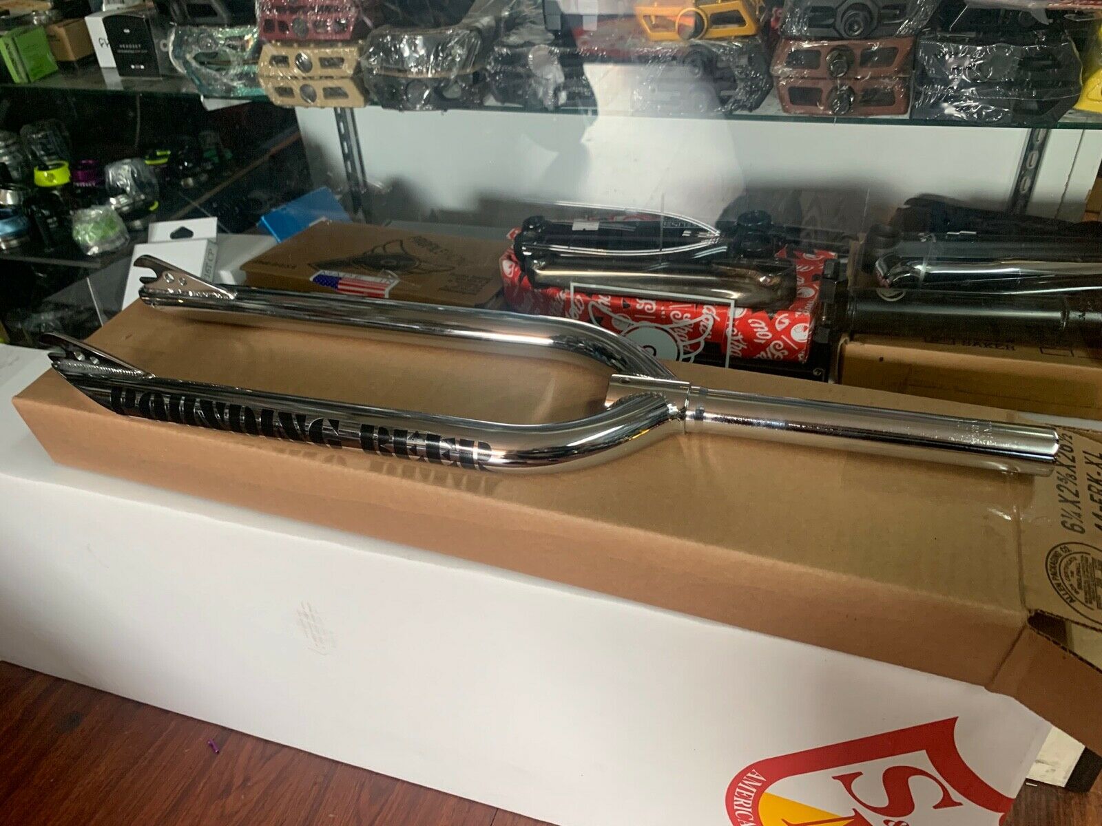 S&M BIKES POUNDING BEER 29 INCH BMX FORK CHROME 29" USA BIKE LANDING GEAR SE
