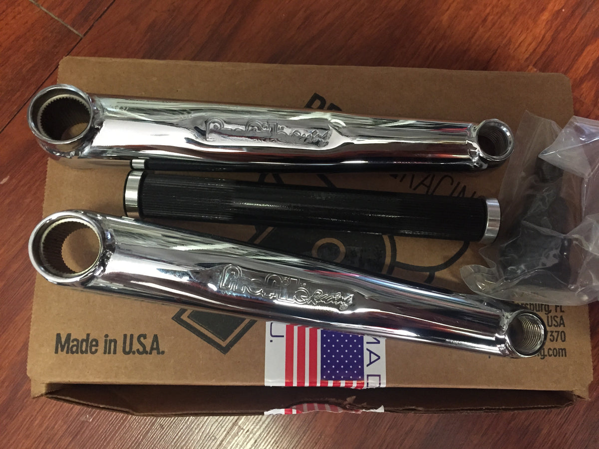 PROFILE BMX RACING CRANK SET RHD CHROME 175 19 MM CRANKS