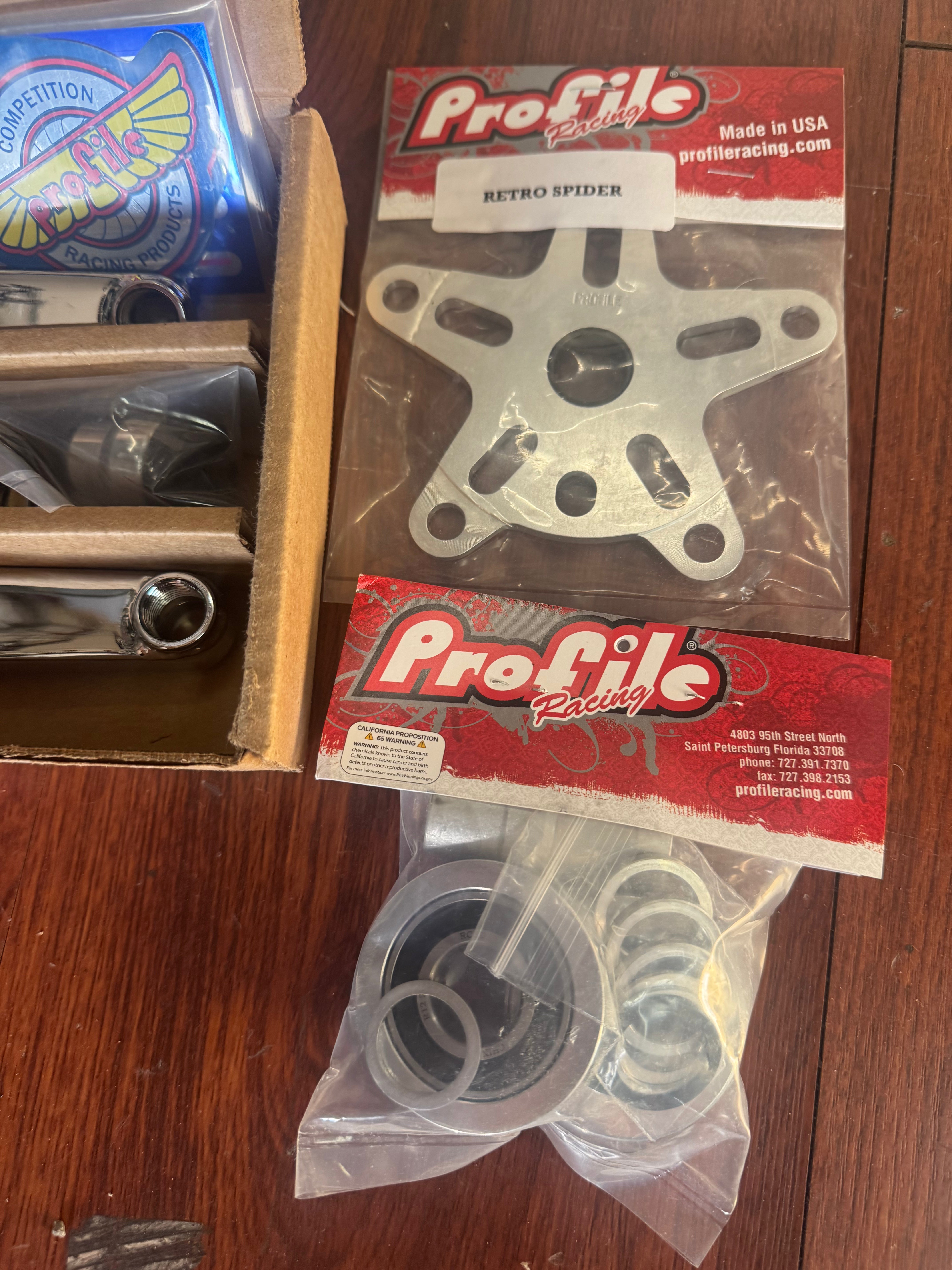 Profile 40th Anniversary Retro Vintage Box Cranks 175 Chrome