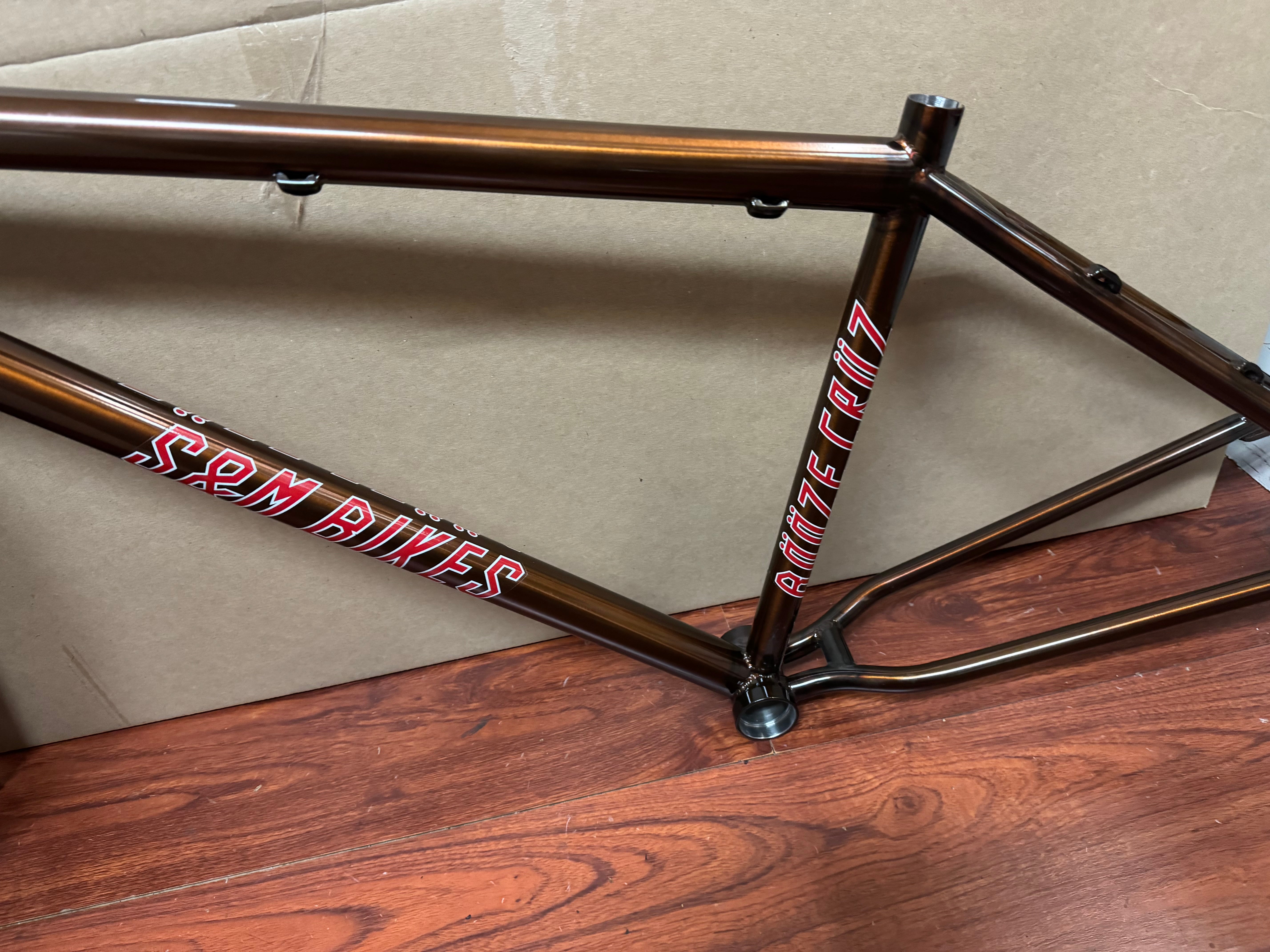 S&M Trans Brown Booze Cruz frame and fork