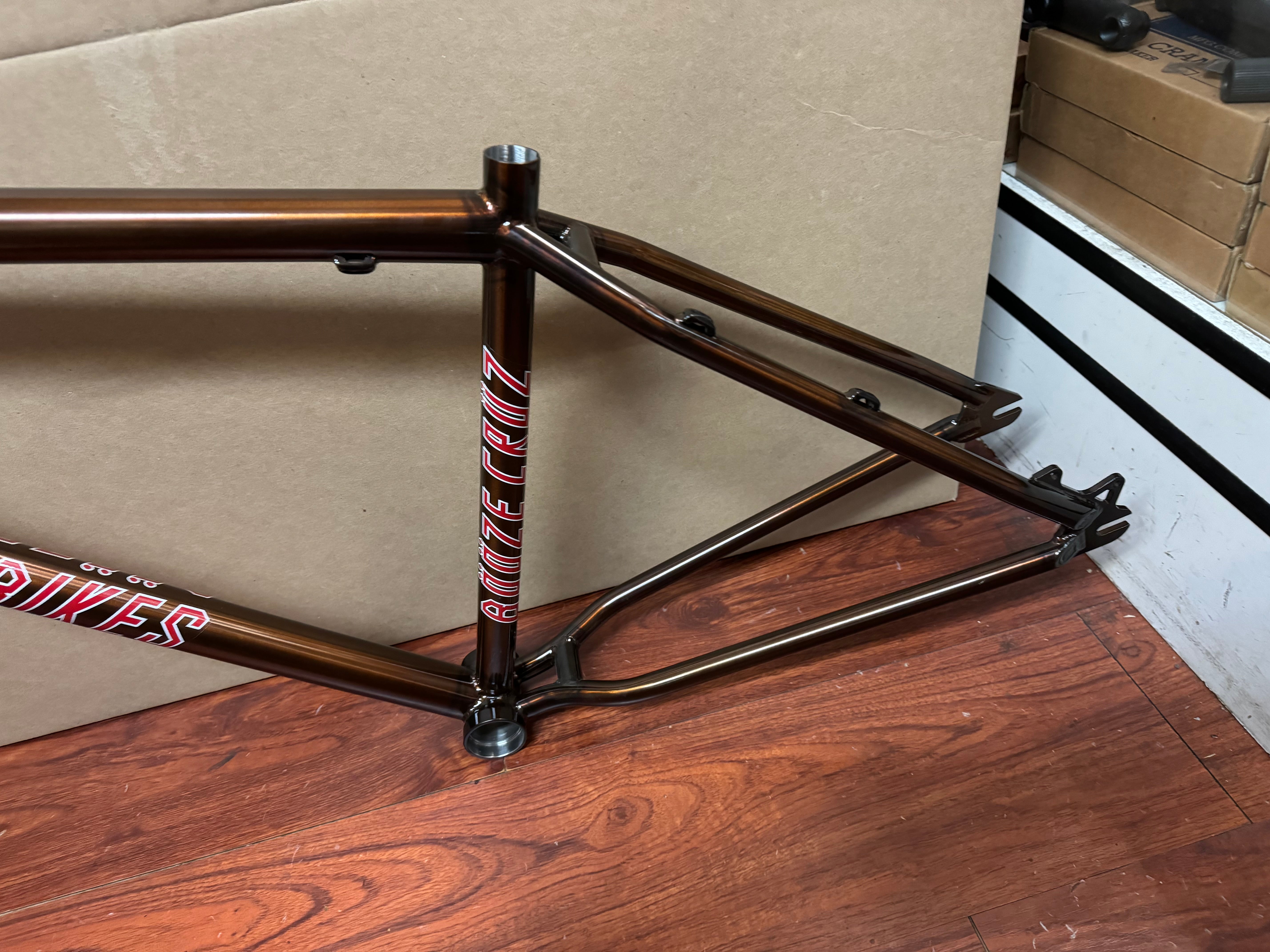 S&M Trans Brown Booze Cruz frame and fork