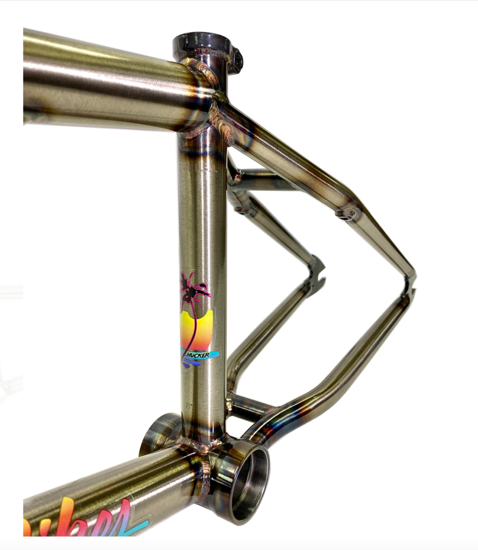 S&M Hucker frame Baby Blue Clear Tan