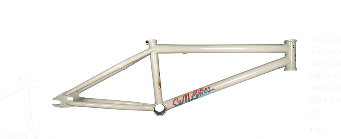 S&M Hucker frame Baby Blue Clear Tan