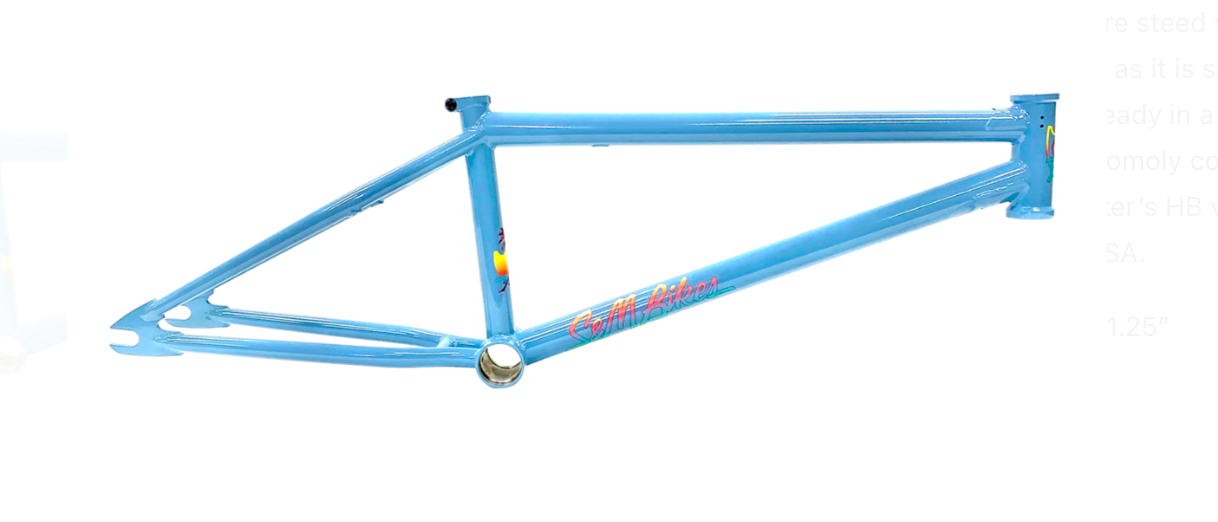 S&M Hucker frame Baby Blue Clear Tan
