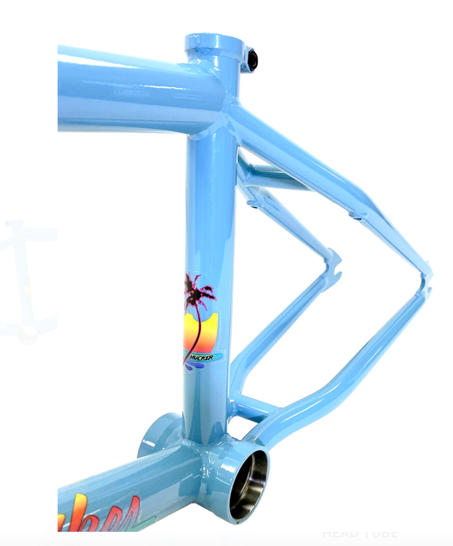 S&M Hucker frame Baby Blue Clear Tan