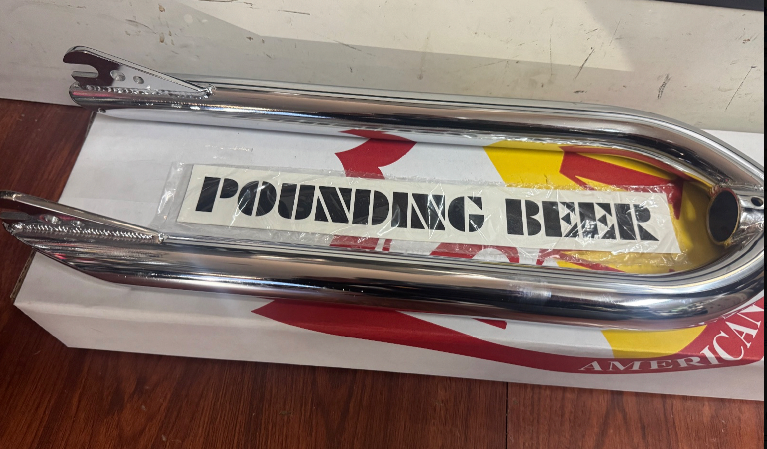 S&M 29" CHROME POUNDING BEER FORK