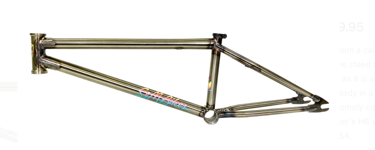 S&M Hucker frame Baby Blue Clear Tan