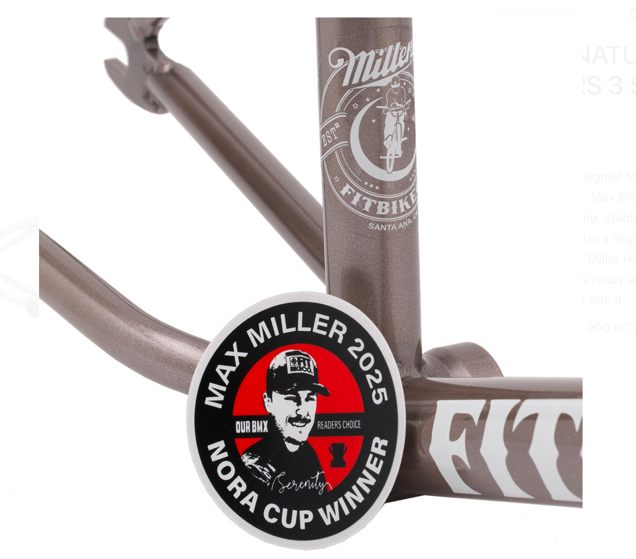 FIT BIKE CO MAX MILLER HIGH LIFE SIGNATURE FRAME