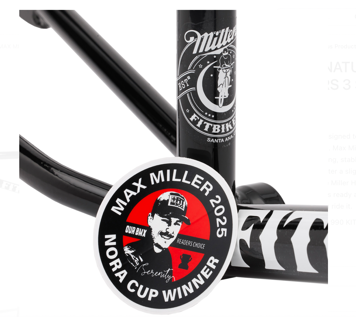 FIT BIKE CO MAX MILLER HIGH LIFE SIGNATURE FRAME