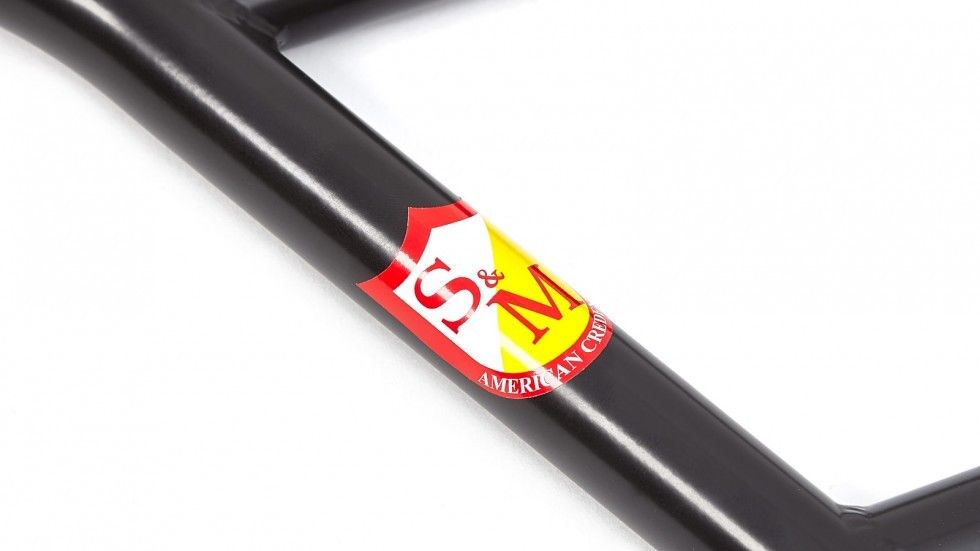 S&M BIKES CRUISER BMX BARS 7 INCH BLACK 7" 4 PIECE BAR HANDLEBARS