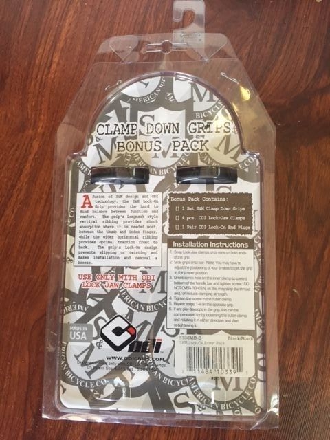 S&M BIKES ODI LOCK ON GRIPS 143 MM BLACK 143MM GRIP