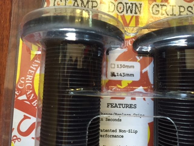 S&M BIKES ODI LOCK ON GRIPS 143 MM BLACK 143MM GRIP