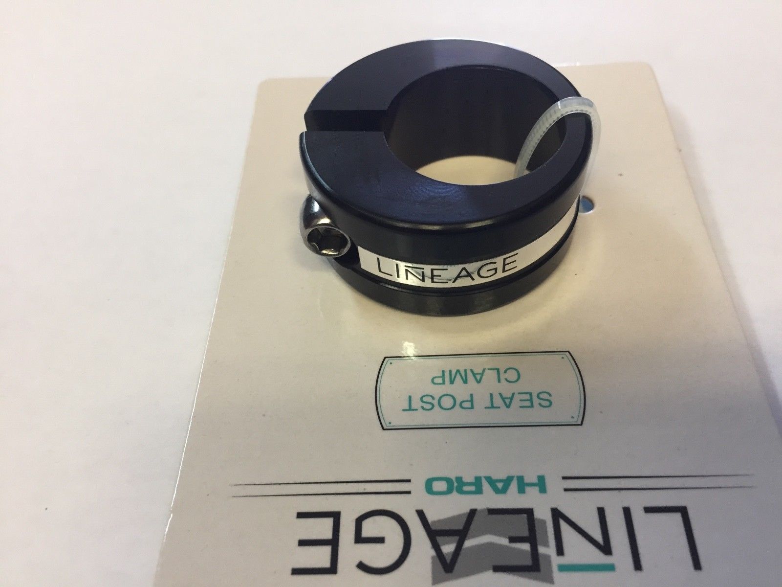 HARO BMX LINEAGE SEAT POST CLAMP 25.4 BLACK