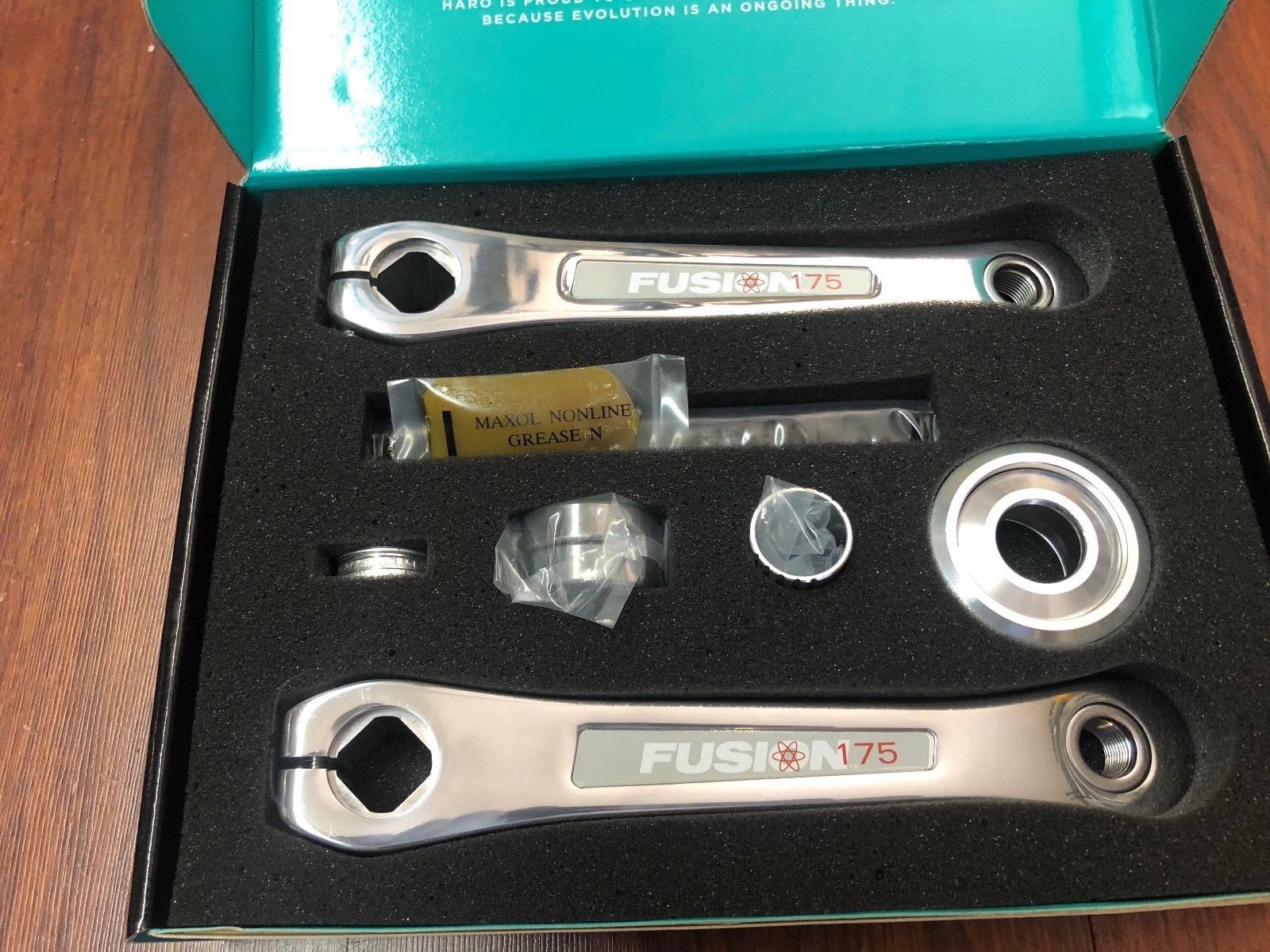 HARO BMX FUSION 22 MM CRANK SET SILVER 175 POLISHED CRANKS Cheap Goods BMX