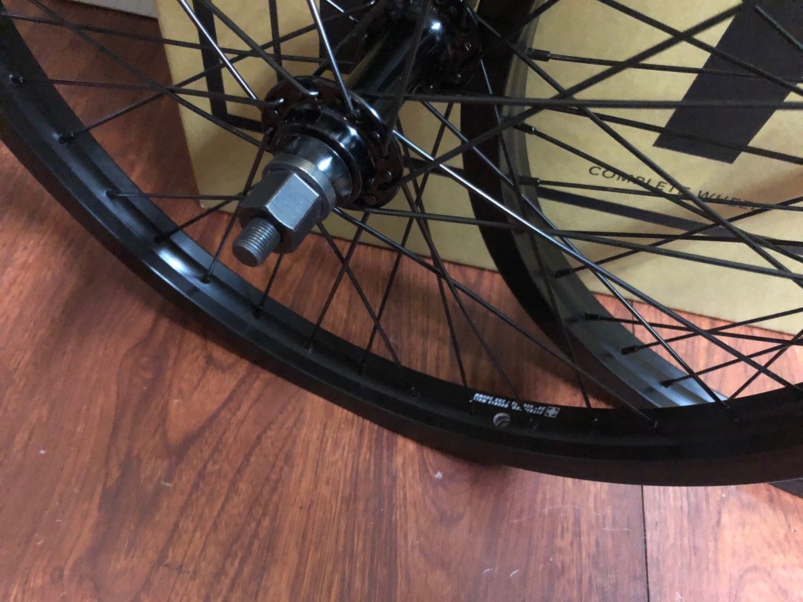 FIT BIKE CO COMPLETE WHEEL 20" SET BLACK CASSETTE LHD 9 T LEFT WHEELS