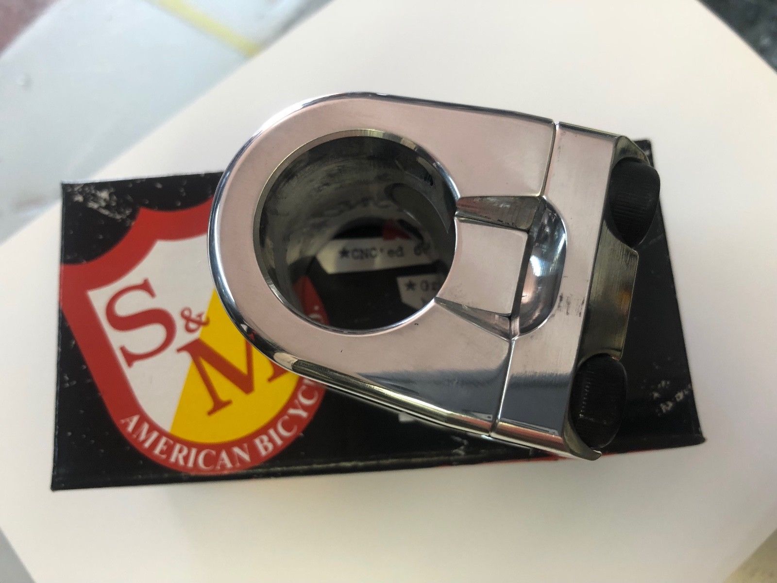 S&M BIKES REDNECK FLT STEM POLISHED SILVER FLATLAND 26mm