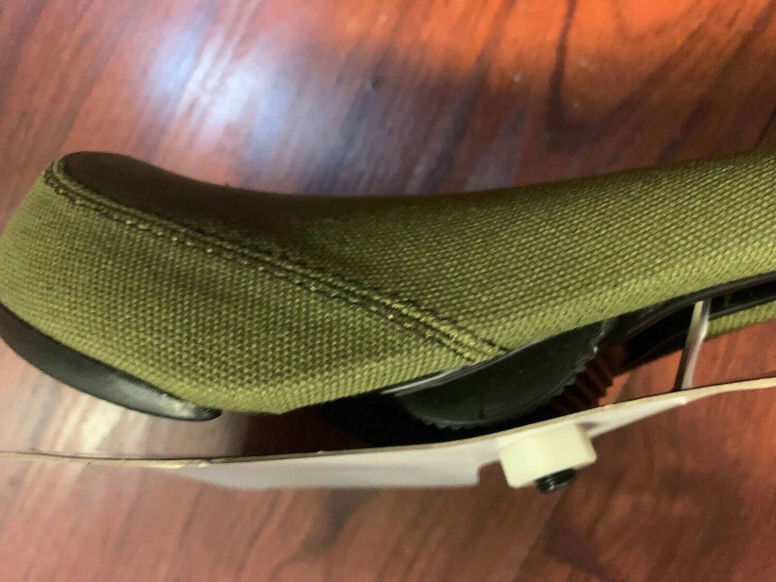 S&M BIKES STEALTH GREEN CANVAS PIVOTAL SEAT ARMY