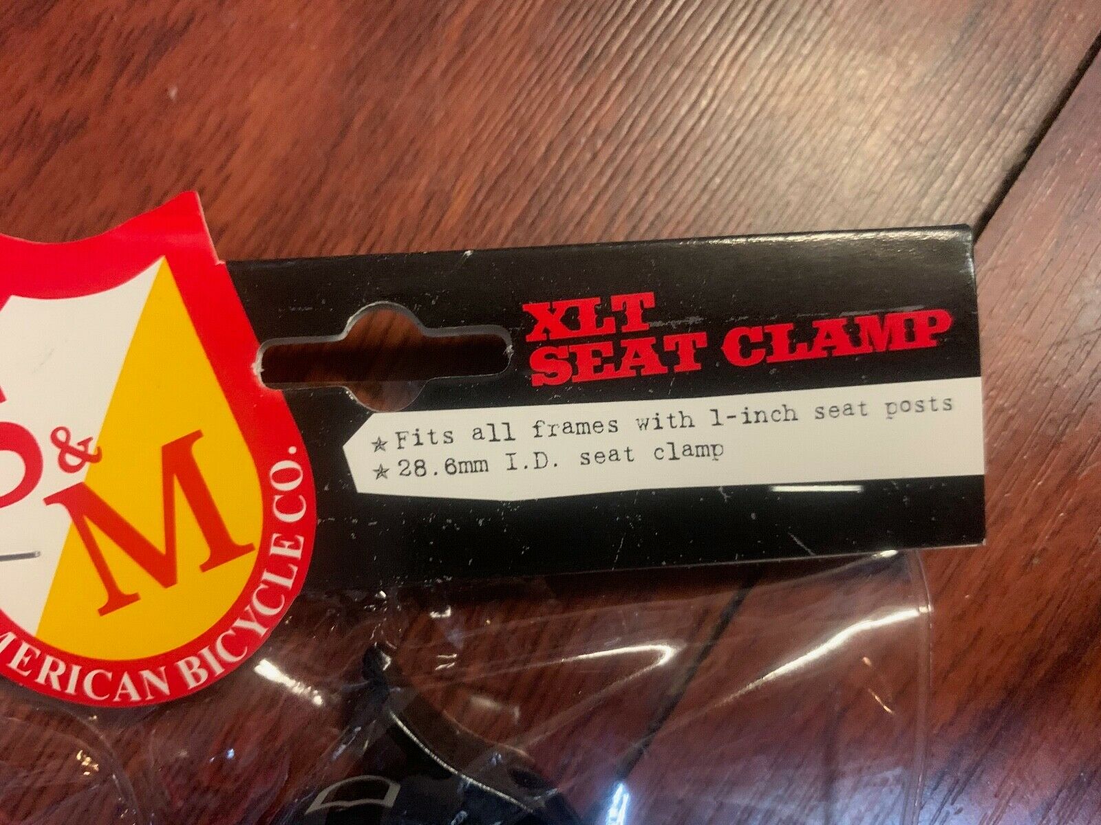 S&M BIKES 28.6 QUICK RELEASE SEAT POST CLAMP BLACK 25.4