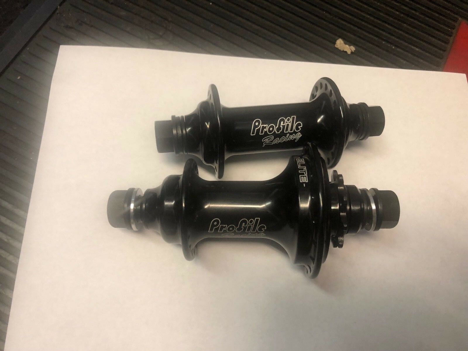 PROFILE RACING GLOSS BLACK ELITE HUB SET HUBS RHD 