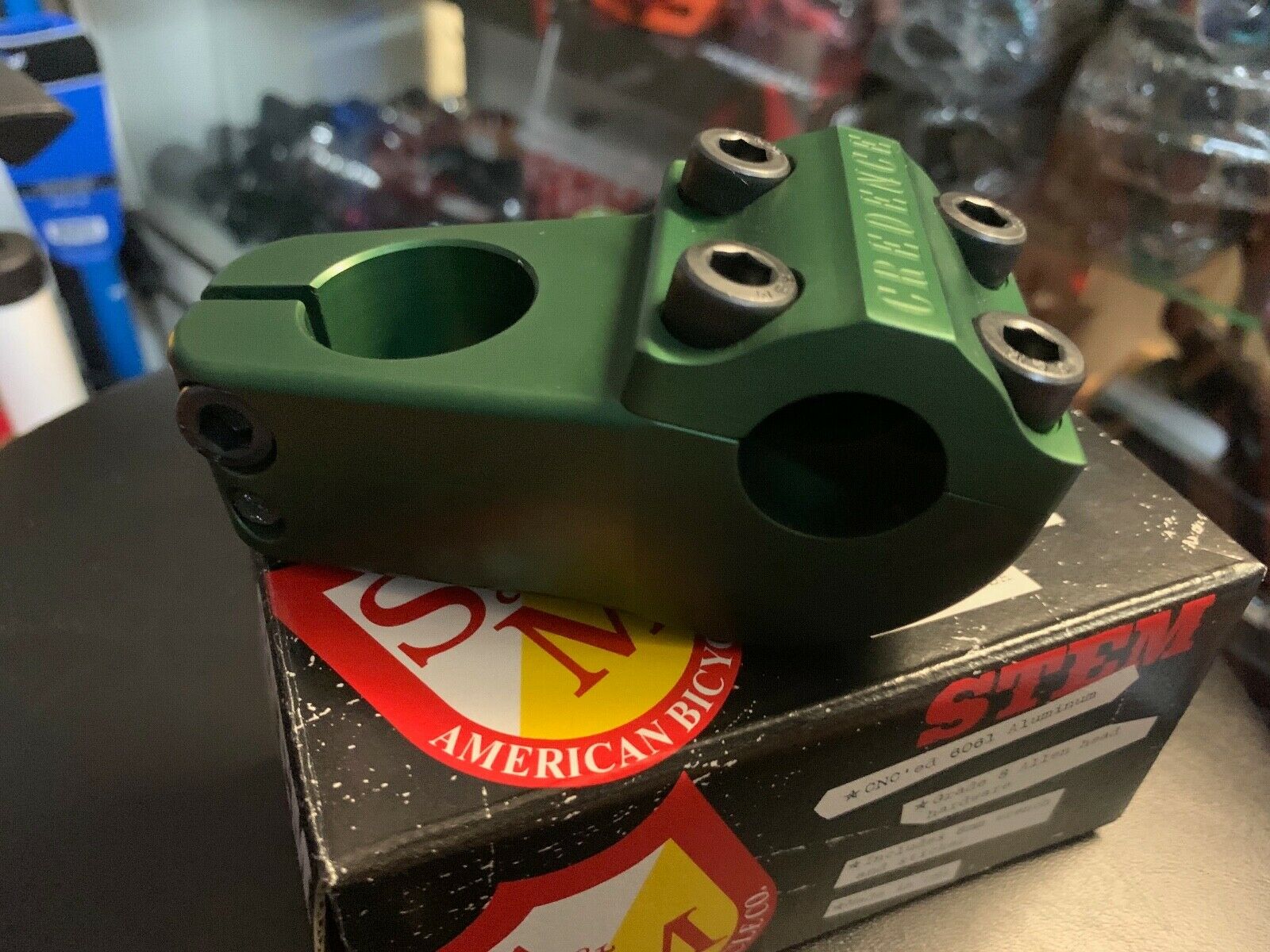 S&M BIKES CREDENCE TURTLENECK GREEN STEM TURTLE NECK CCR 52 CHALLENGER BIKE BMX