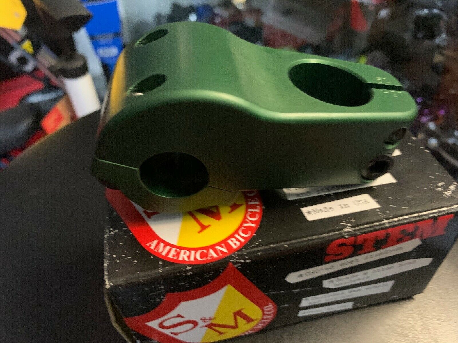 S&M BIKES CREDENCE TURTLENECK GREEN STEM TURTLE NECK CCR 52 CHALLENGER BIKE BMX