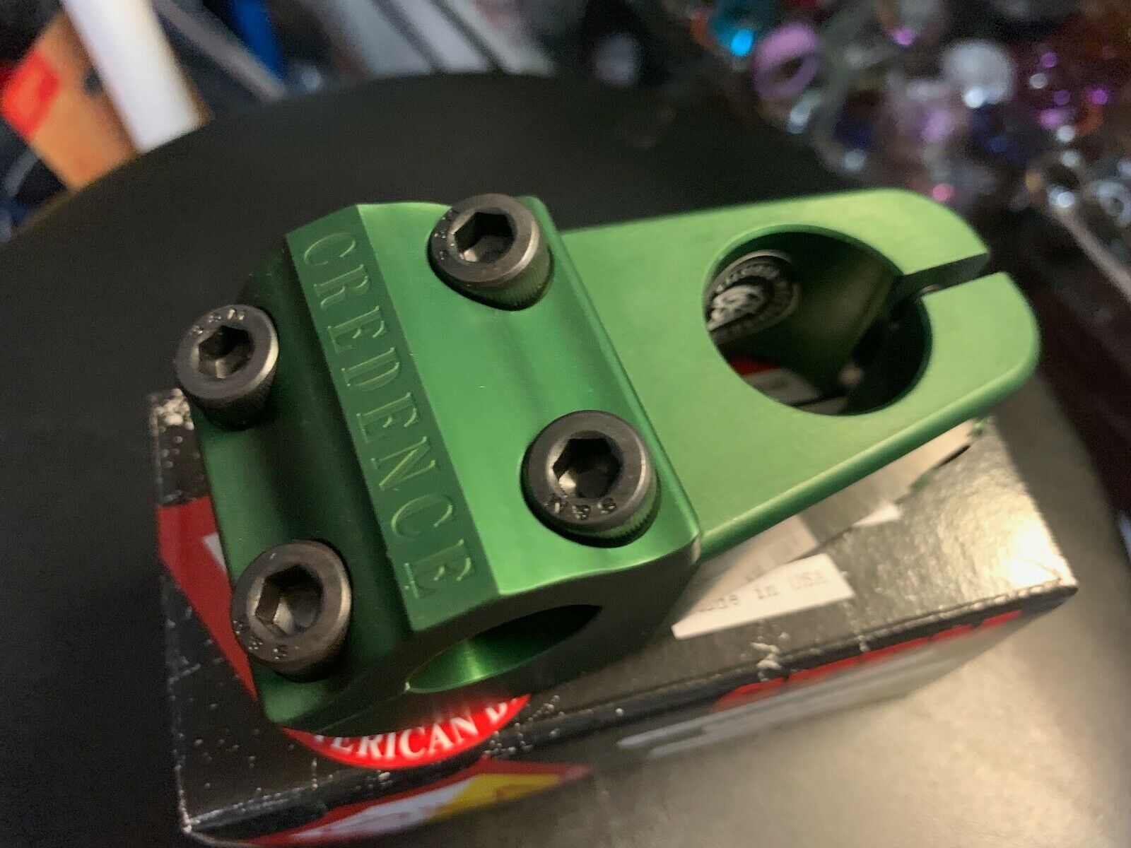 S&M BIKES CREDENCE TURTLENECK GREEN STEM TURTLE NECK CCR 52 CHALLENGER BIKE BMX