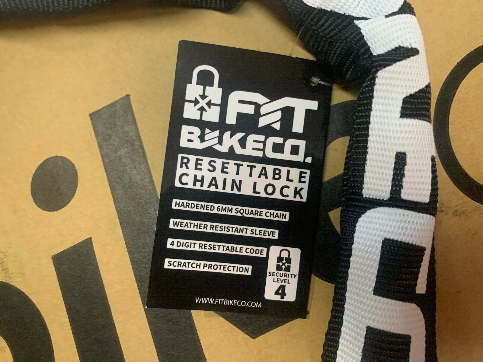 FIT BMX BIKE CHAIN LOCK COMBO COMBINATION BIKES  RESETTABLE SHADOW 