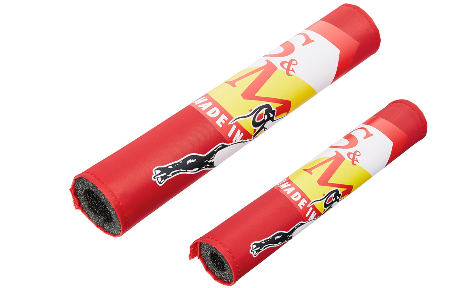 S&M SHIELD WHIP GIRL PADSET PADS RED 2 PIECE RETRO OLD SCHOOL BMX BIKE BIKES