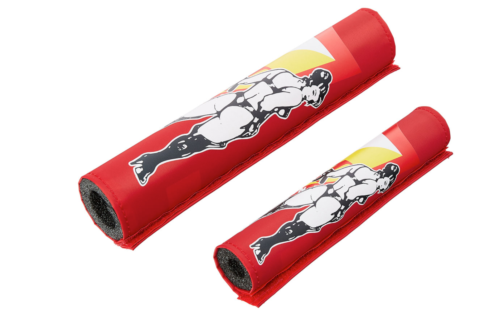 S&M SHIELD WHIP GIRL PADSET PADS RED 2 PIECE RETRO OLD SCHOOL BMX BIKE BIKES