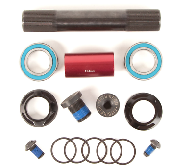 FIT BIKES BLUNT CRANK SET CHROME OR BLACK 24MM WITH MID BB